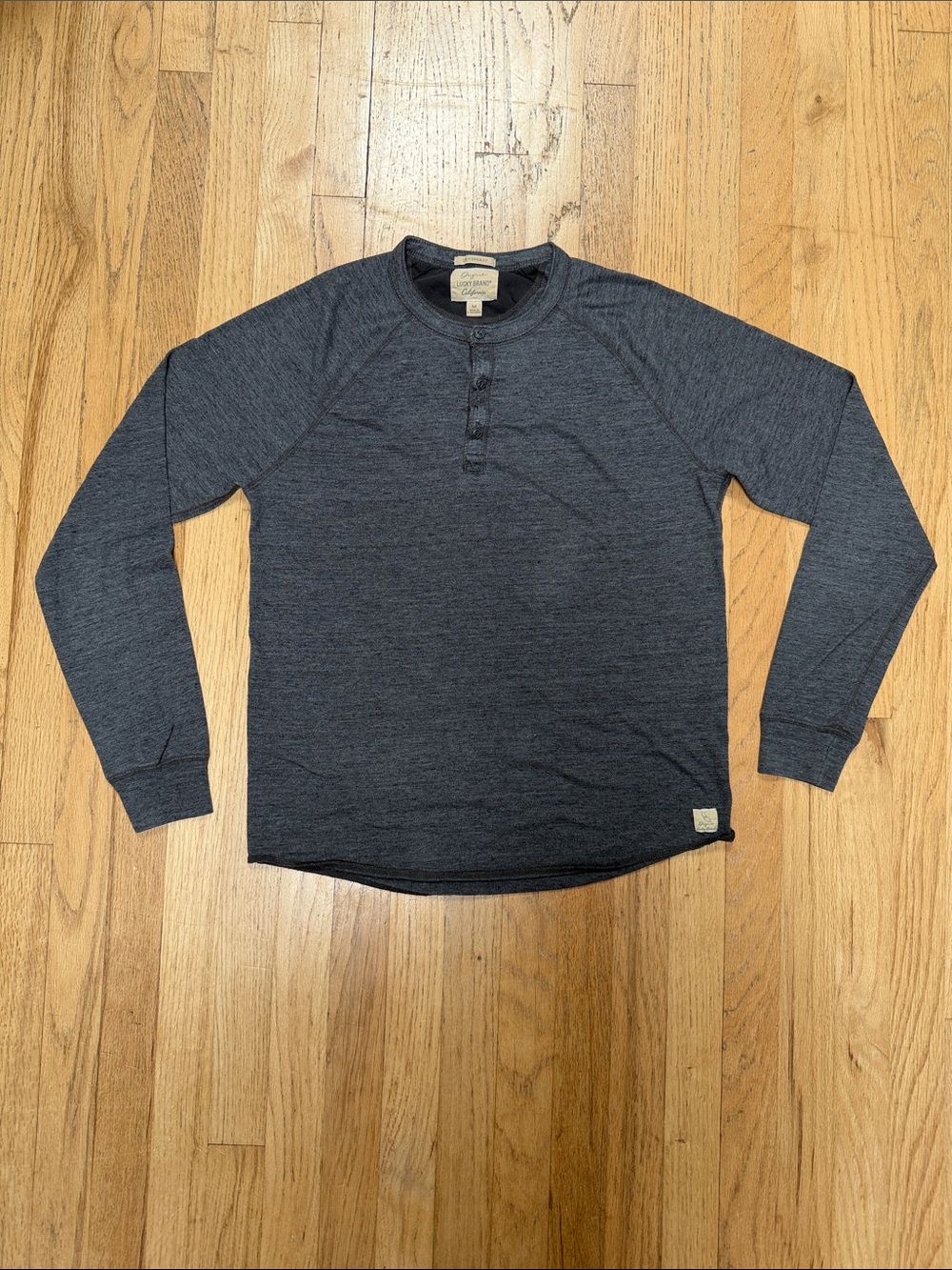 Lucky Brand Men's Dark Charcoal Long-Sleeve Henley